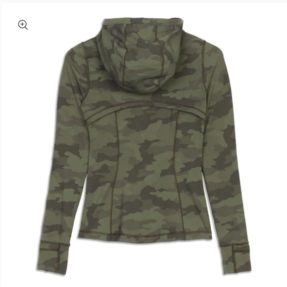 EUC Lululemon Hooded Define Jacket Heritage 365 Camo Green Twill Multi - Picture 4 of 4